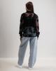 Women's Shirt with Lace LK Brand 1185 XS Black