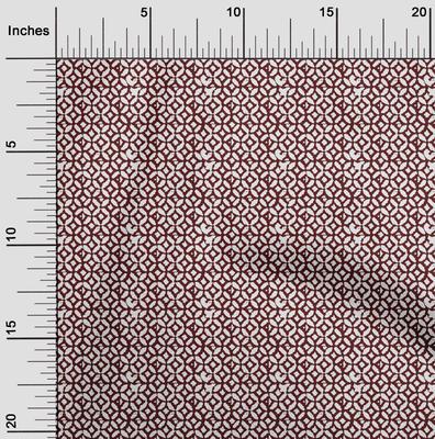Baumwoll-Flex-Stoff, geometrischer Blockdruck, Meterware, 40 Zoll