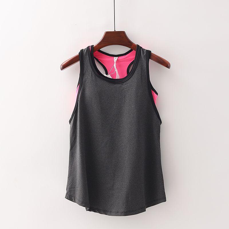 

[Sen] Shopping Mall Brand Discount Female New Arrival Yoga Intimates Fitness Sports Vest Bra Integrated Cloth 8g117 Rose Red S/155