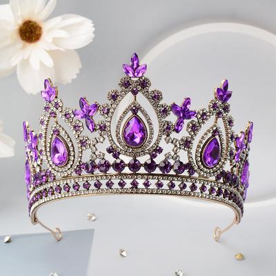 Large Crown Tiara Bridal High-end Performance Performance Accessories Hair Accessories Crown Tiara