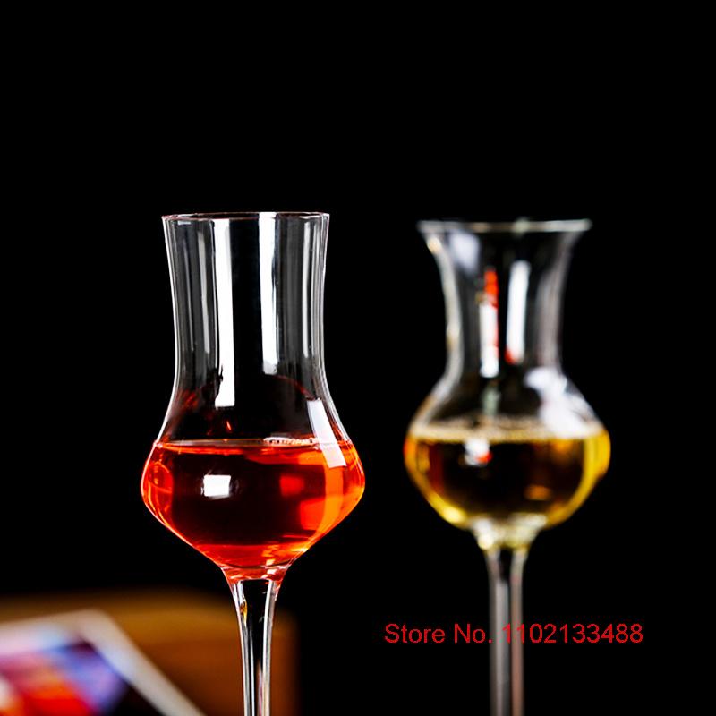 Vintage Designer Glass Whiskey Goblet Professional Fragrance-Smelling Cup Slim Waist Tulip Whisky Nosing Tumbler Brandy Snifters