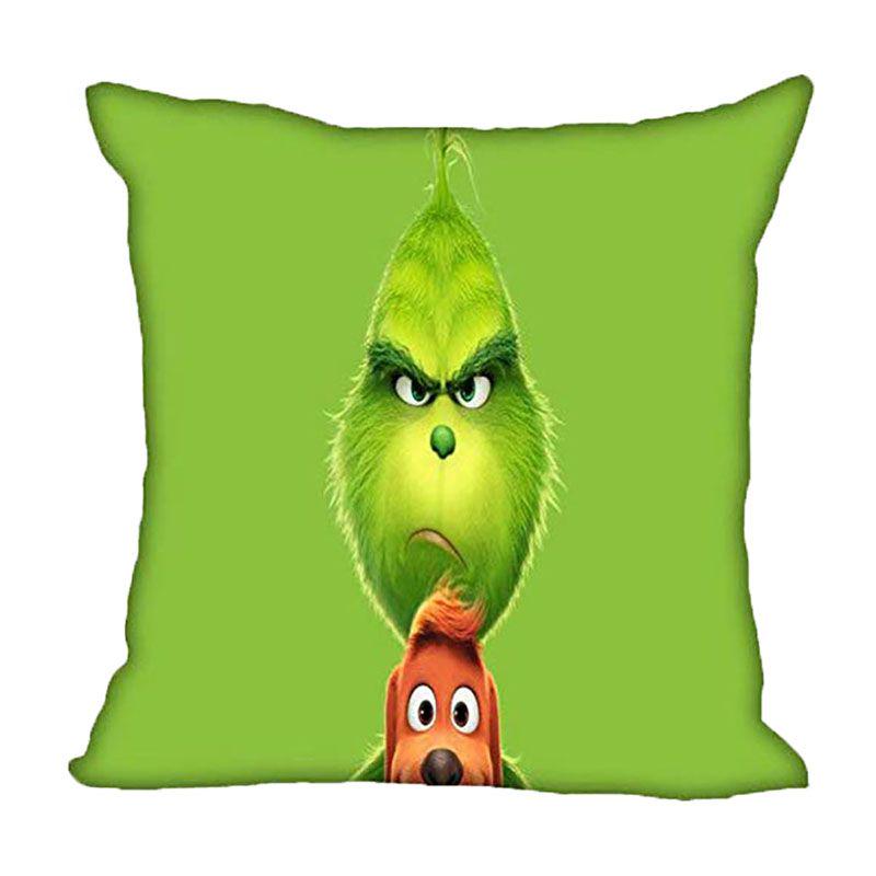 

3D Печать Рождественская Наволочка Персиковая Кожа 4545см Для Декора Дивана Кровать Green Dog