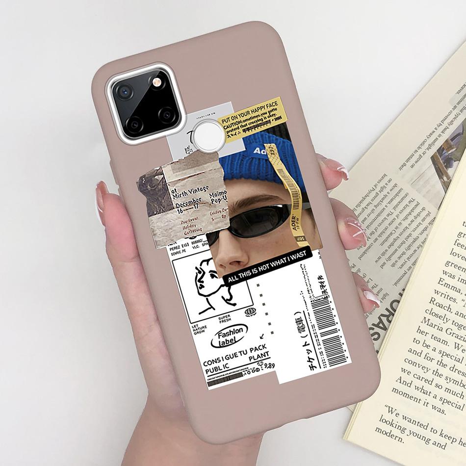 For OPPO Realme C25 C25S C25Y Case Cartoon Soft Silicone Matte Shockproof Phone Back Cover For Realme C 25 S Y Capa Funda Coque