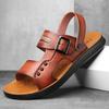 Beach Sandals Wear Non-slip Sandals, Two Wear Men's Shoes with Soft Soles, Driving by the Sea Casual Middle-aged Dad Summer New