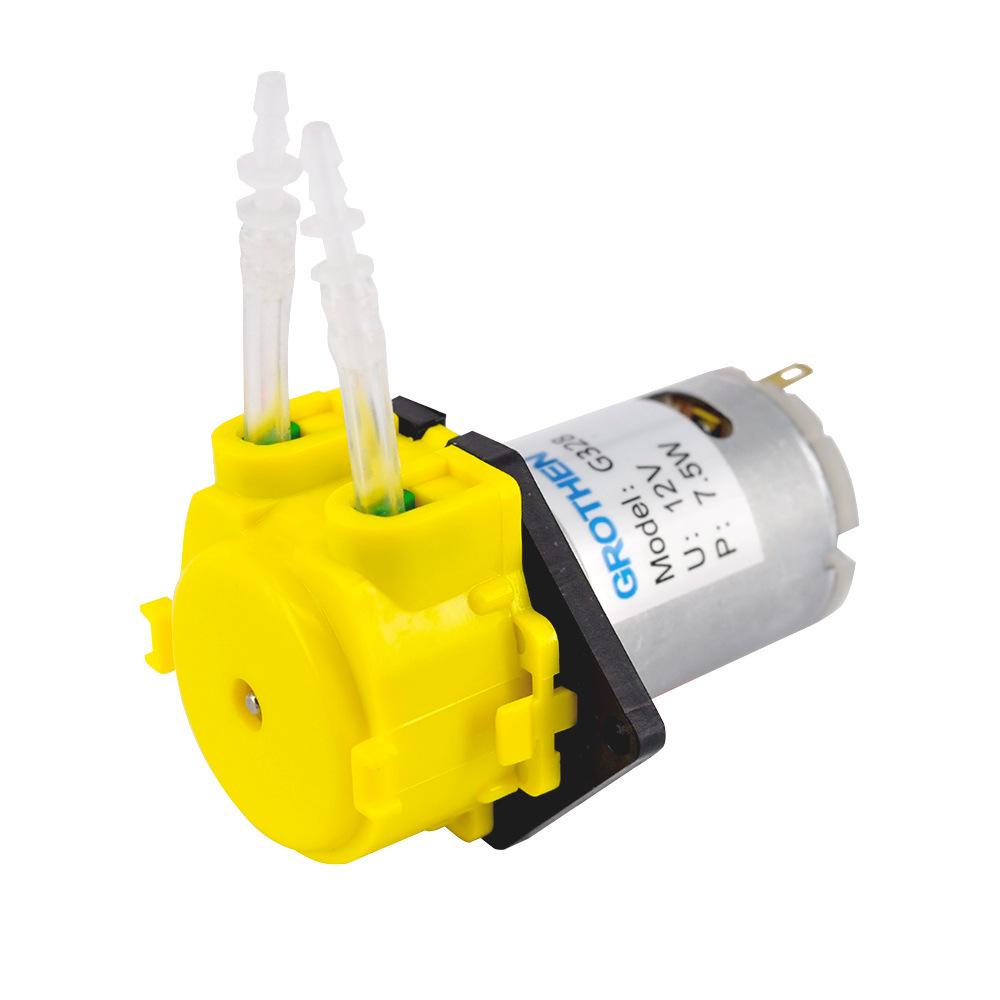 Cicha Mini Pompa Wodna Samozasysająca, Perystaltyczna Przepływ Prostoliniowy, 12V/24V