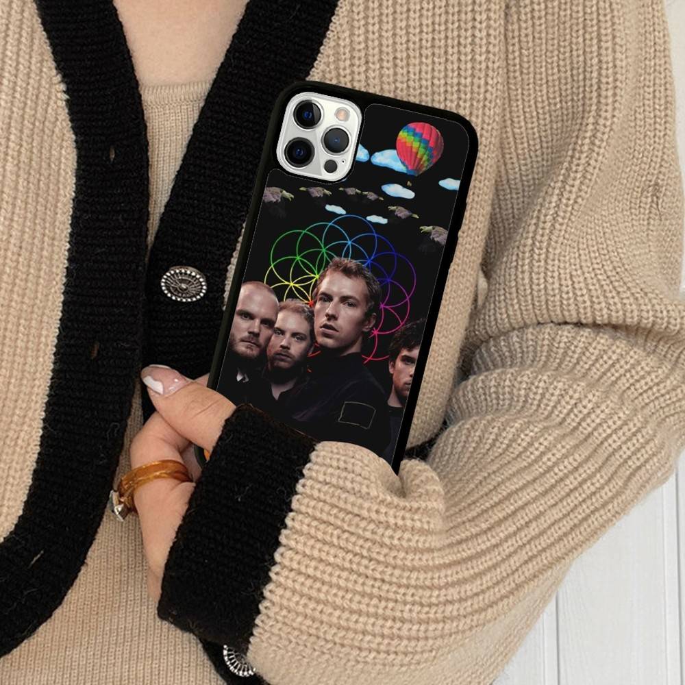 Pop Rock Band C-Coldplay Phone Case For Iphone 16 15 14 13 12 11 Pro Max Plus Shockproof TPU+PC Hard Case