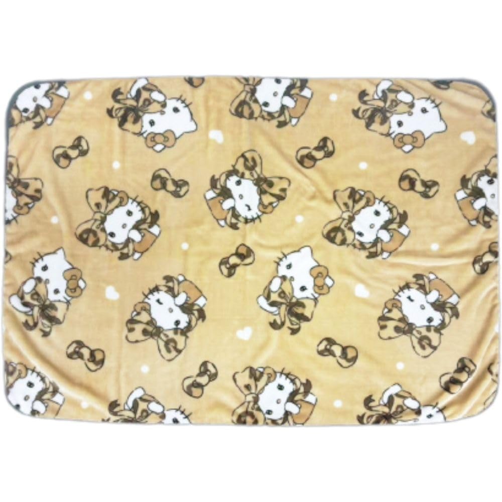 Hatayama Shoji Sanrio Flannel Hello 66203211 Throw, 70x100cm, Kitty, Approx. H70xW100cm,