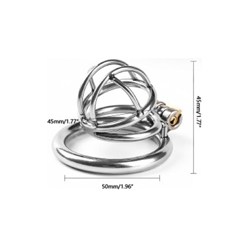 Adult Metal Stainless Steel Chastity Lock Male SM Sex Devices Supplies Penis Lock Bound To Prevent Cheating Men'S Chastity Cage