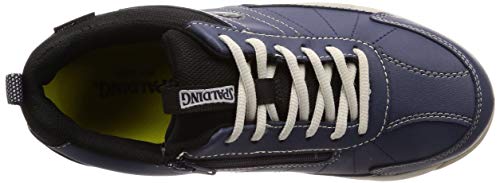 Spalding Men's Waterproof Spikeless Golf Shoes, Wide Fit, Size 4E, CIS 3550, Navy, Size 25.0 cm