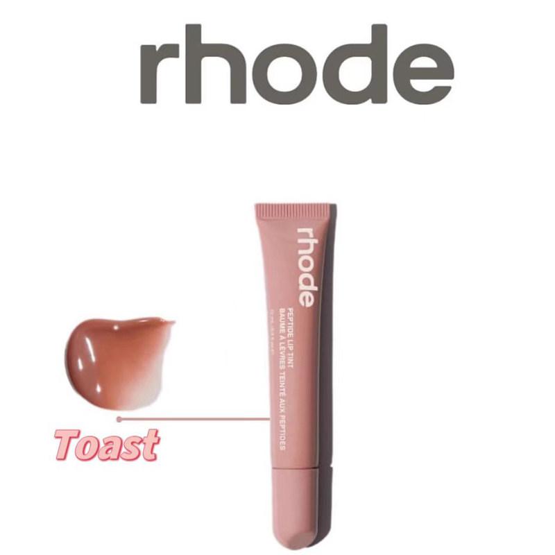 Rhode Gloss Lip Tint, Zarte Farbe und Feuchtigkeitsspendendes Finish, 3 fl oz, 10ml (Toast) gray