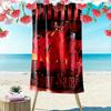 Name Custom Rihanna Savage Print Beach Towel, Large Soft Quick Dry Towel for Beach Camping Swimming