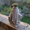 Halloween Ghost Planter, Spooky White Ghost Flower Pot, Small Decorative Plant Container for Garden, Yard, Porch, Tabletop, Indoor Outdoor Decor