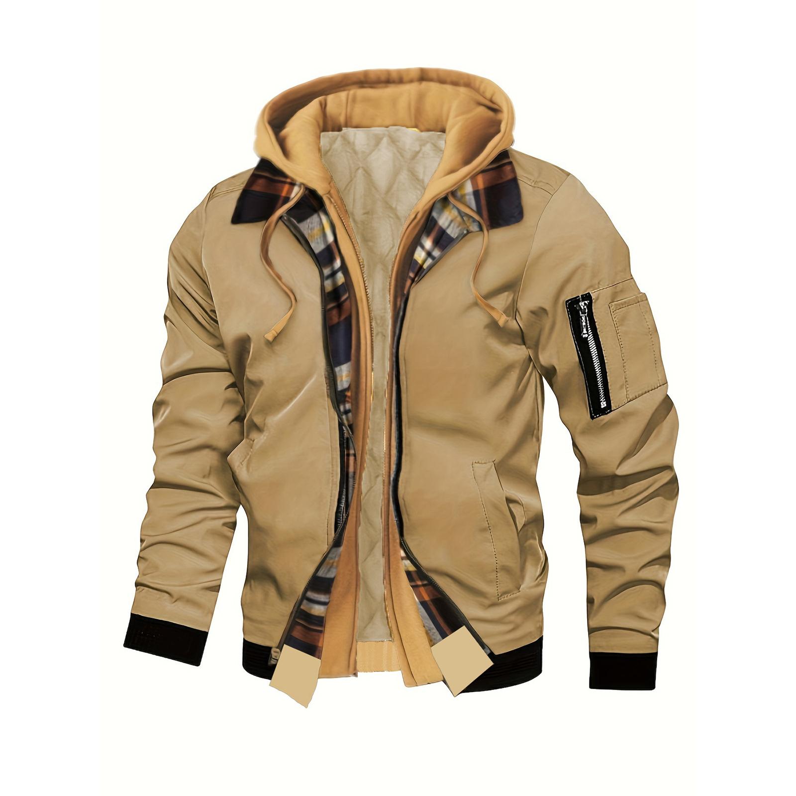 Мужская повседневная толстовка на молнии с длинным рукавом модная куртка-кардиган XXL хаки 3840₽