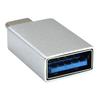 Ewent Adaptateur USB USB Type A (F) Pour USB-C (M) USB 3.1 Gen 1 Argenté(e)