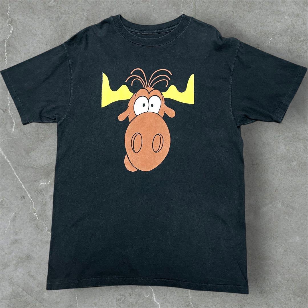 

[USED] 90s Corporate Anime T-Shirt, Taco Bell & Bullwinkle Vintage T-Shirt, Character T-Shirt