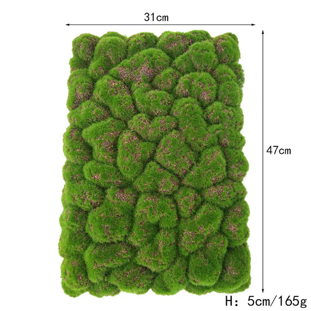 1pc Simulated Moss Foam Board Flocking Fake Moss Stone Plant Background Wall Decor For Shopping Malls Hotels Restaurants