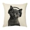Cute Cat Pillowcase Car Ornaments Living Room Office Home Pillowcase