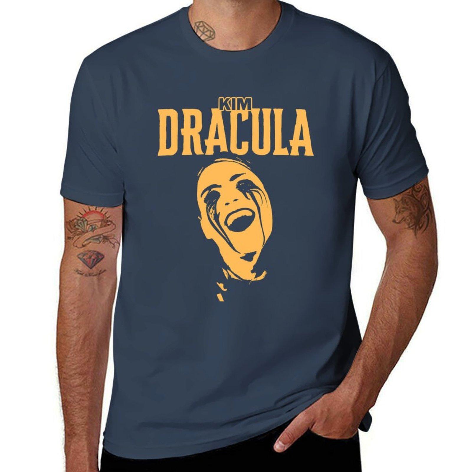 Kim Dracula Yellow Vector Tshirt Summer Holiday Casual Tee S