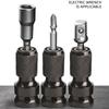 Impact Screwdriver Bit Holders,1/2-Inch Square Drive To 1/4-Inch Quick Release Hex Socket Adapter With Screwdriver Bits