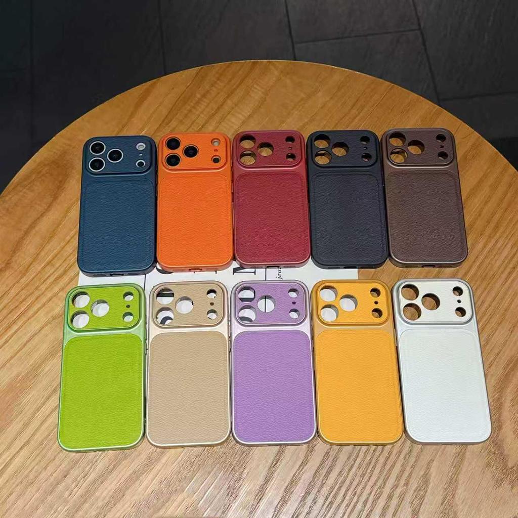 Premium Leather Texture Case for iPhone 17 Pro Max with Drop-Proof Protection