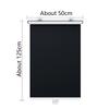 No Drilling Retractable Roller Window Shades Silver Coating Black Blackout Blind Shade Temporary Cover Curtain for Home Car