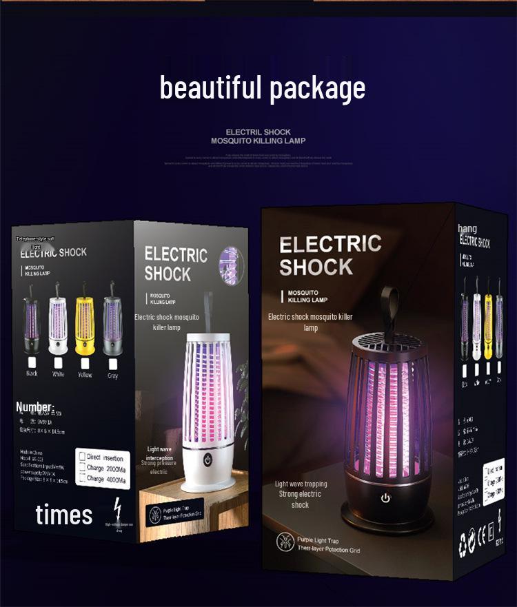 Smart LED Mosquito Killer: Wall-Mounted, USB Rechargeable, Electric Shock Repellent