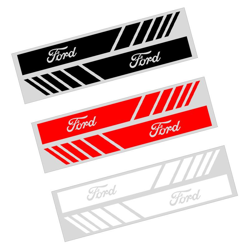 Auto Rückspiegel Seite Aufkleber Streifen Aufkleber Fahrzeugkarosserie für Ford Mustang Mondeo Focus Fiesta Escape Kuga Ecosport Ranger