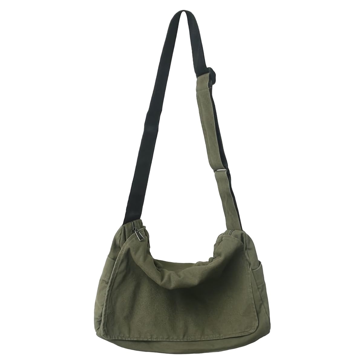 

Canvas Tote Large Large Shoulder [Crossmarberry] Bag, Capacity, Zipper, Women s, Capacity, Plain, Camping, Large, Bag, Zippered, A4, Lightweight, зелений