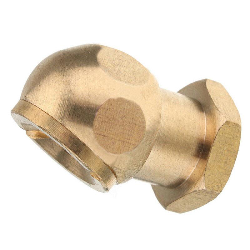 1/4" Npt Golden Tyre Inflator Valve Connector Air Chuck Ball Tire Clip Lock-On
