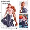 Solid Mermaid Princess Figurine - Realistic Doll Model Cake Ornament