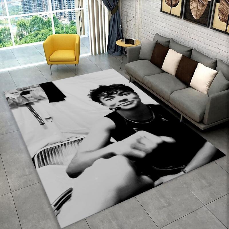 Fashion Malachi Barton Star Non-Slip Area Rug for Living Room,Bedroom,Playroom,Soft Carpet Floor Mat Home Decor Rug Kids Room
