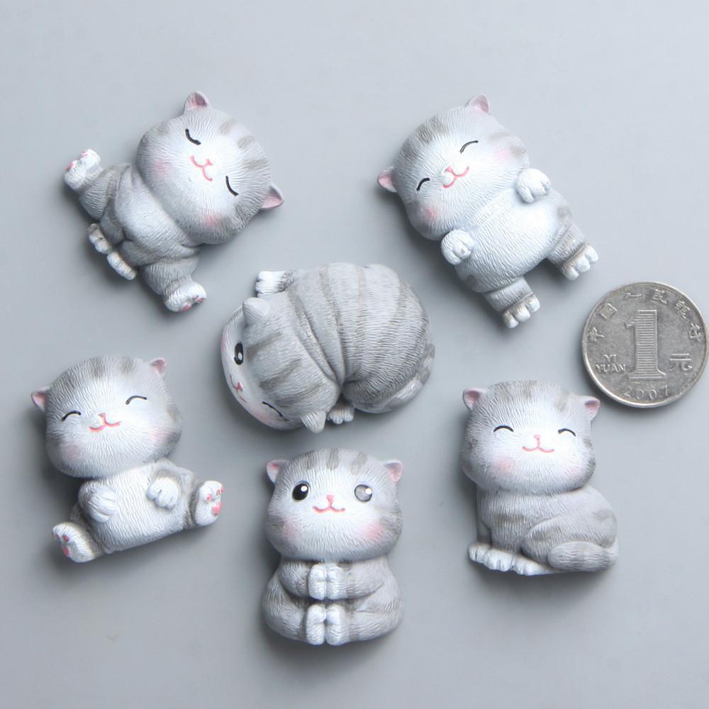 Resin Small Ocelot Magnet With Multiple Poses For Refrigerator Decor Gift And