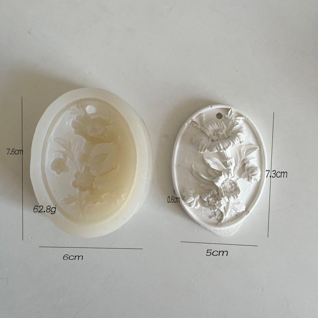 Flower Butterfly Silicone Mold DIY Flower Pendant Aromatherapy Gypsum Ornament Resin Mold Handmade Soap Mold Baking Mold