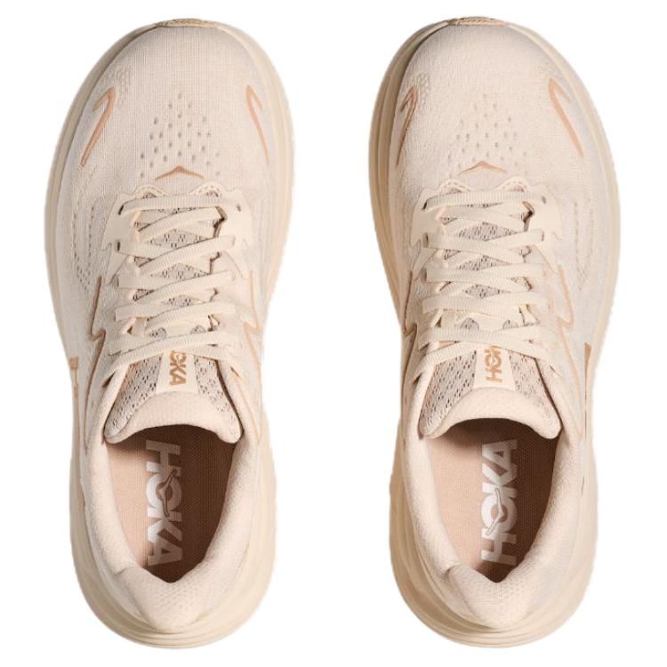 Hoka One One Clifton 10 Comfortable Soft Non-Slip Durable Low-Top Casual Running Shoes Women sneaker Beige 1162050-VCH