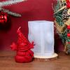 Christmas Snowman Silicone Candle Mold DIY Snowman with Snowflake Christmas Tree Star Aromatherapy Candles Gypsum Holiday Decor