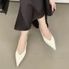 Fashion SUOJIALUN 2025 Spring New Brand Women Sandal Fashion Pointed Toe Shallow Slip On Slingback Shoes Thin Med Heel Outdoor Dress Mu