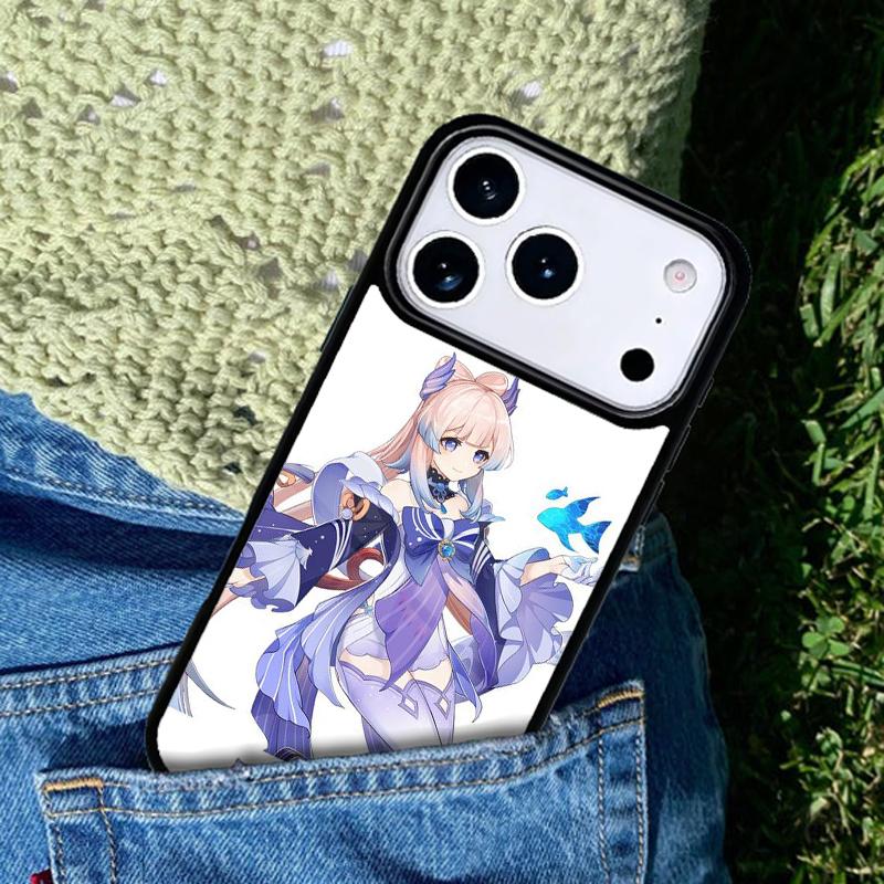 Sangonomiya Kokomi Genshin Impact Phone Case For iPhone 17 AIR 16 Pro Max 15 14 Pro 11 12 13 Shockproof Silicone Cover