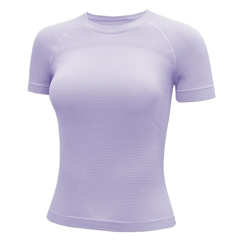 Mitaogirl Kendall Quick-Drying Top Women Slim Fit Running Yoga Workout Clothes Breathable Thin Sports Short Sleeve T-shirt
