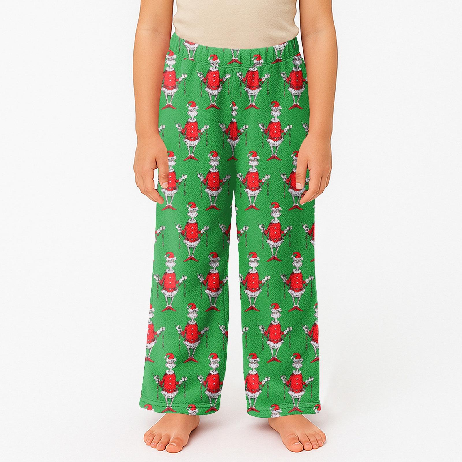 

Детские пижамные брюки с принтом, мягкие, удобные, детские зимние пижамные брюки 100