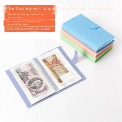 Large-capacity Money Storage Book Korean Style Ticket Card Book Portable Pocket Storage Book  Card