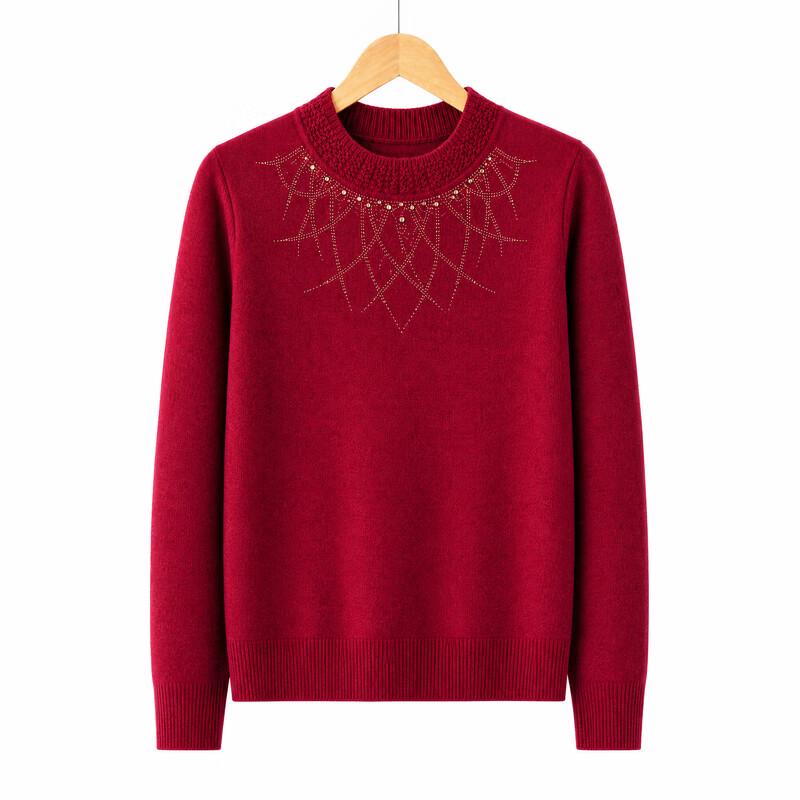Hodo Women's Mock Neck Knit Sweater for Mature Women
