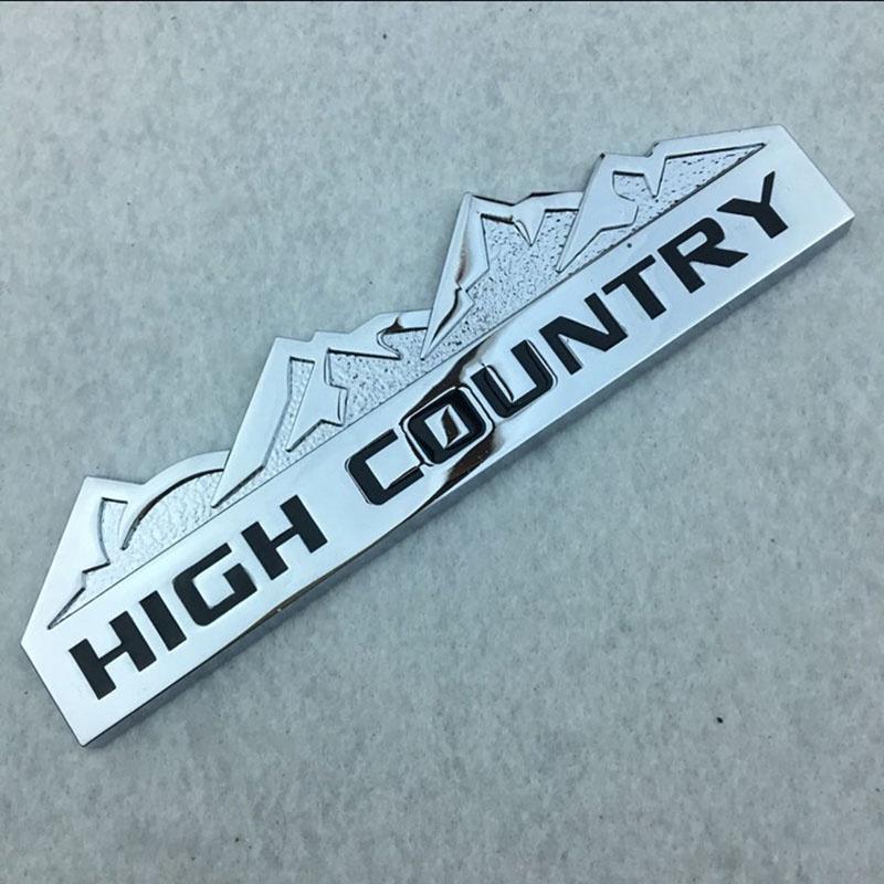 1pcs 3d Metal High Country Car Rear Emblem Badge Sticker For Fit