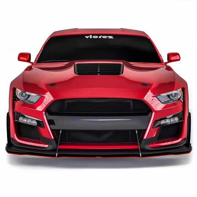15-22 Ford Mustang GT500 Style Carbon Fiber Front Lip Body Kit