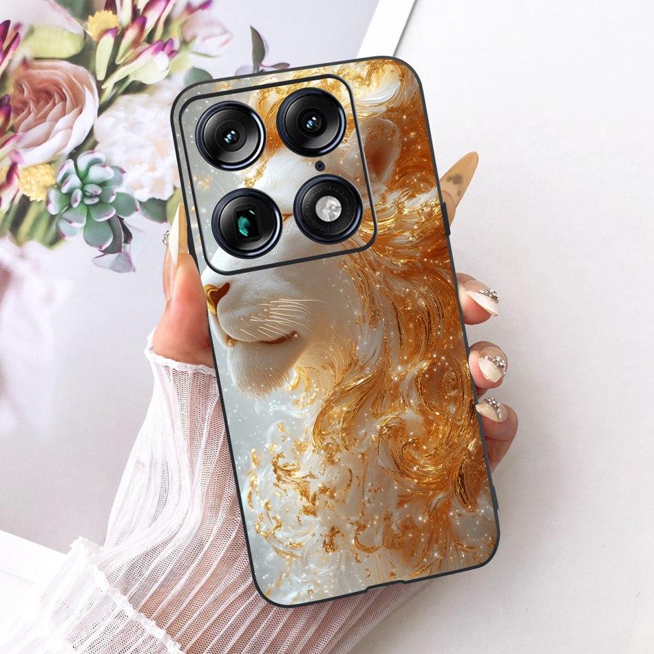 For Motorola Signature Cool Dragon Tiger Pattern Phone Case For Motorola Signature XT2603-2 Black Silicone Soft Covers Bumpers