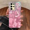 Case For Samsung Galaxy  A56 S24 S25 Plus Ultra A15 A25 A55 A35 A16 A26 A36 Phone Cover Gradient Color Cat Leopard Print Bumper