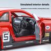 1/24 Scale Cool Nissan GTR Alloy Sports Car Model, Simulated Interior Details, Cool Lighting and Sound Effects, Four-wheel Shock Absorption