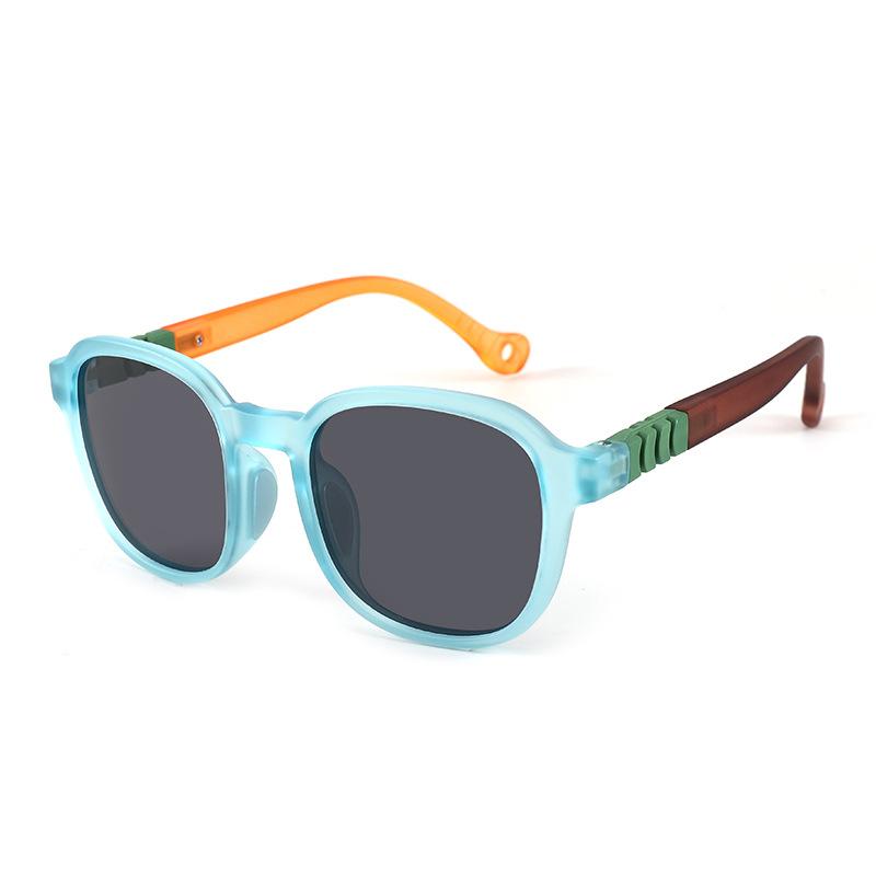 Kids Polarized Sunglasses for Toddler Boys Girls Children TR Eyewear Square Frame Travel Goggle UV400 Shades Colorful Eyewear
