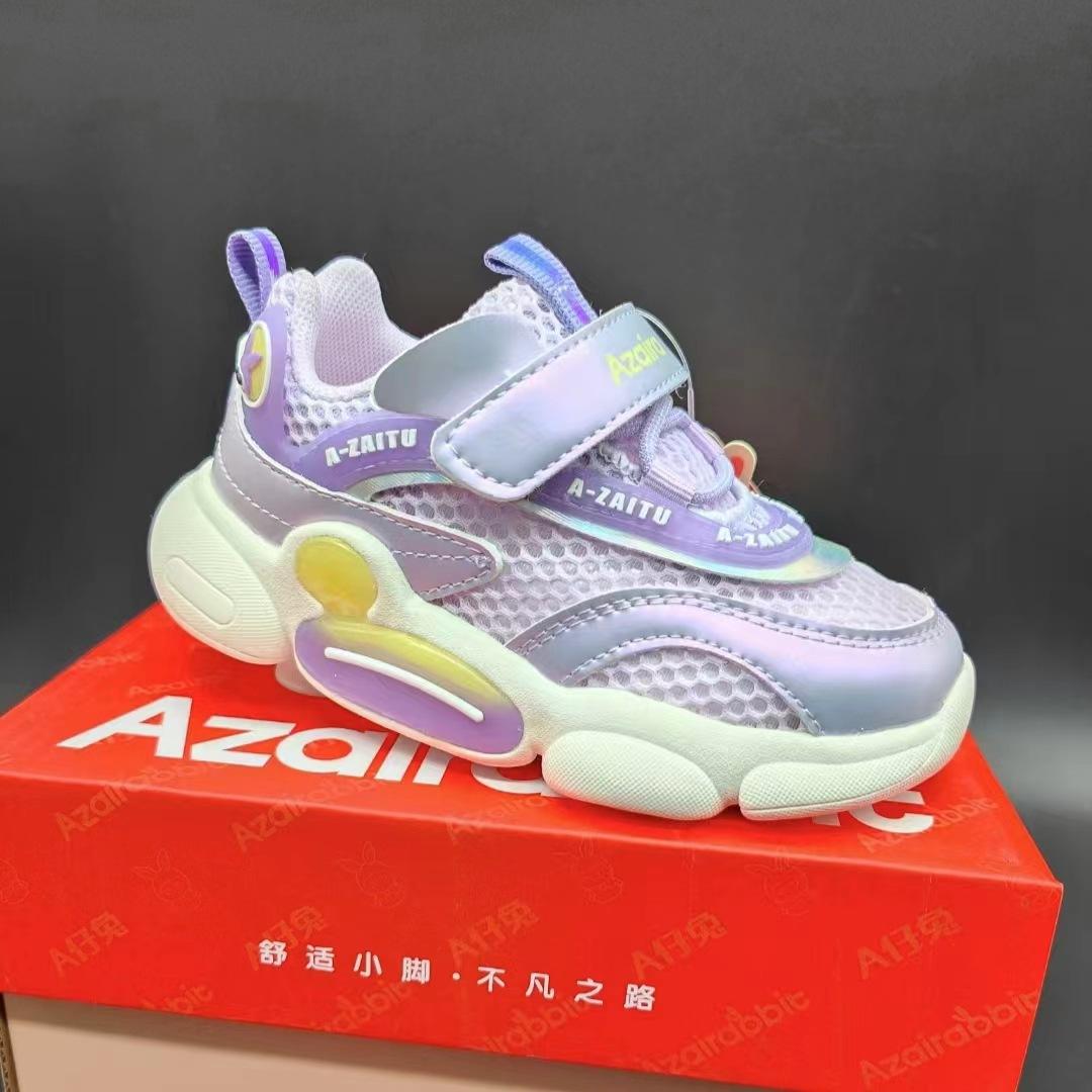 

Kids Shoes Spring Summer Girls Sports Shoes New Baby Breathable Casual Shoes Fashionable Children s Soft Sole Mesh Shoes Tenis 28 17.7cm лавандовый