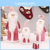 Celebrate Christmas Pink Knitted Hat Snowman Long Plush Toy Decoration