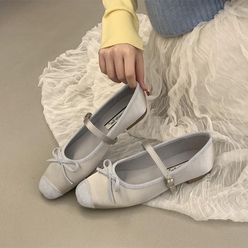 Bailamos 2025 Women Flat Shoes Square Toe Shallow Soft Ballerina Shoes Ladies Ballet Loafers Classics Mujer Casual Dress